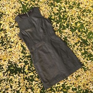J Brand Vegan Black Leather Dress
